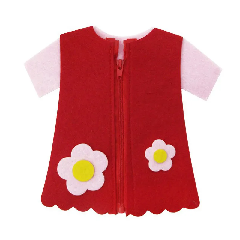  Felt Clothes Style for Kids Use Zipper/Learning Buckle Button Kindergarten Teaching Toys Intellectu - 32872831637