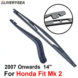 SLIVERYSEA сзади стеклоочиститель и руки для Honda Airwave 2009 года 14 ''5-дверный универсал высокое качество Iso9000 натуральный каучук