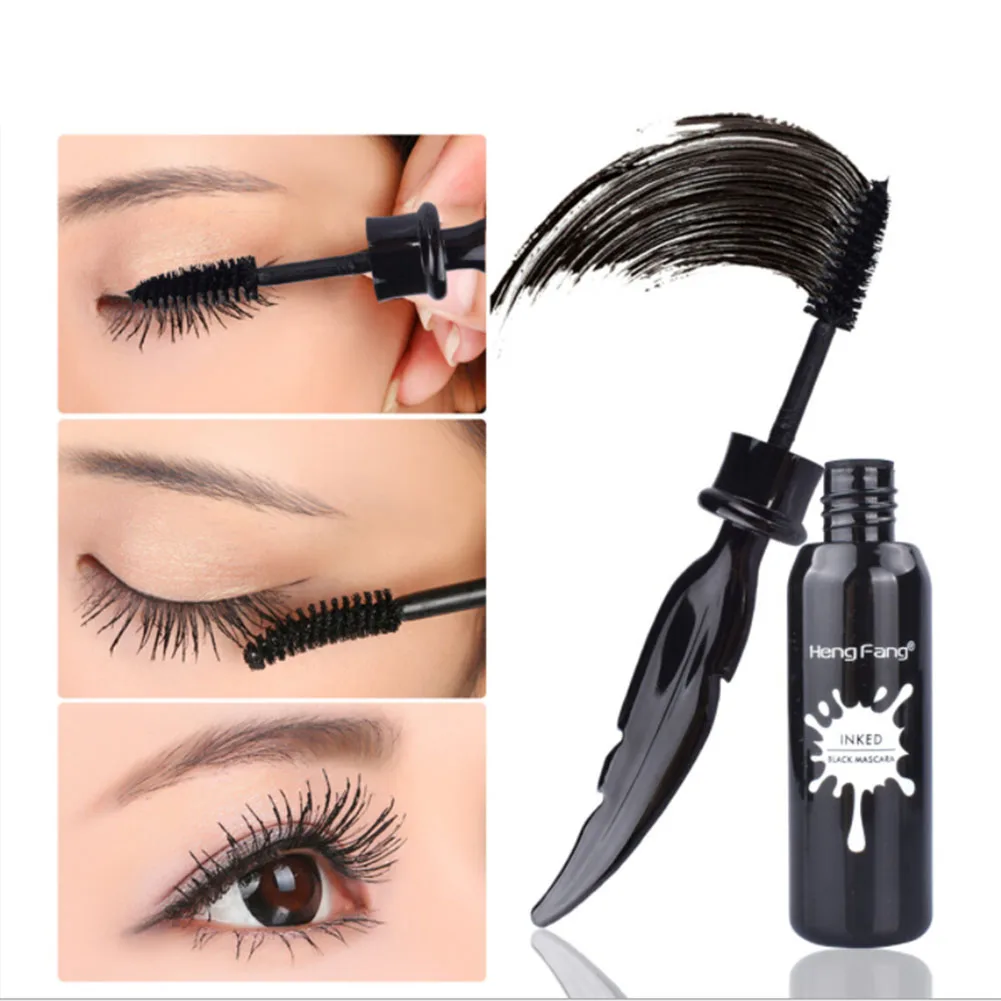 HengFang New Feather Shape Waterproof Curling Mascara 3D Long Lasting