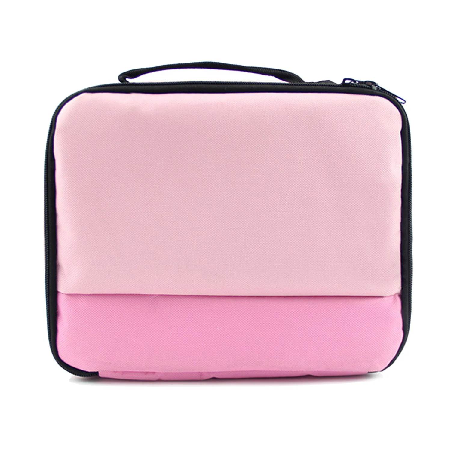 Universal Portable Travel Carry Storage Protector Bag Protection Handbag Case for Canon Selphy CP1200 CP910 HITI Prinhome P310W Photo Printer (Grey/Pink) - intl