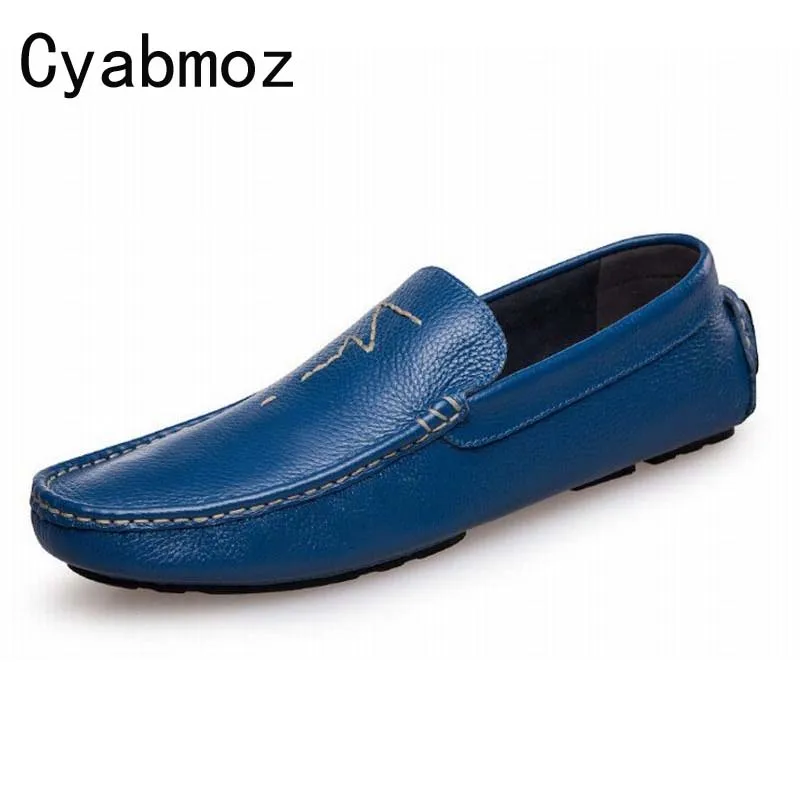 

Men Loafers Soft Moccasins Breathable Casual Shoes Genuine Leather Men Flat Shoes Oxford Male Slip-on Comfortable Driving Shoes