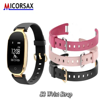 

Smart Bracelet Accessories Replacemen Women Wristband for S3 Wrist Strap Black Gold Pink Watch Band Silicone Strap Waterproof