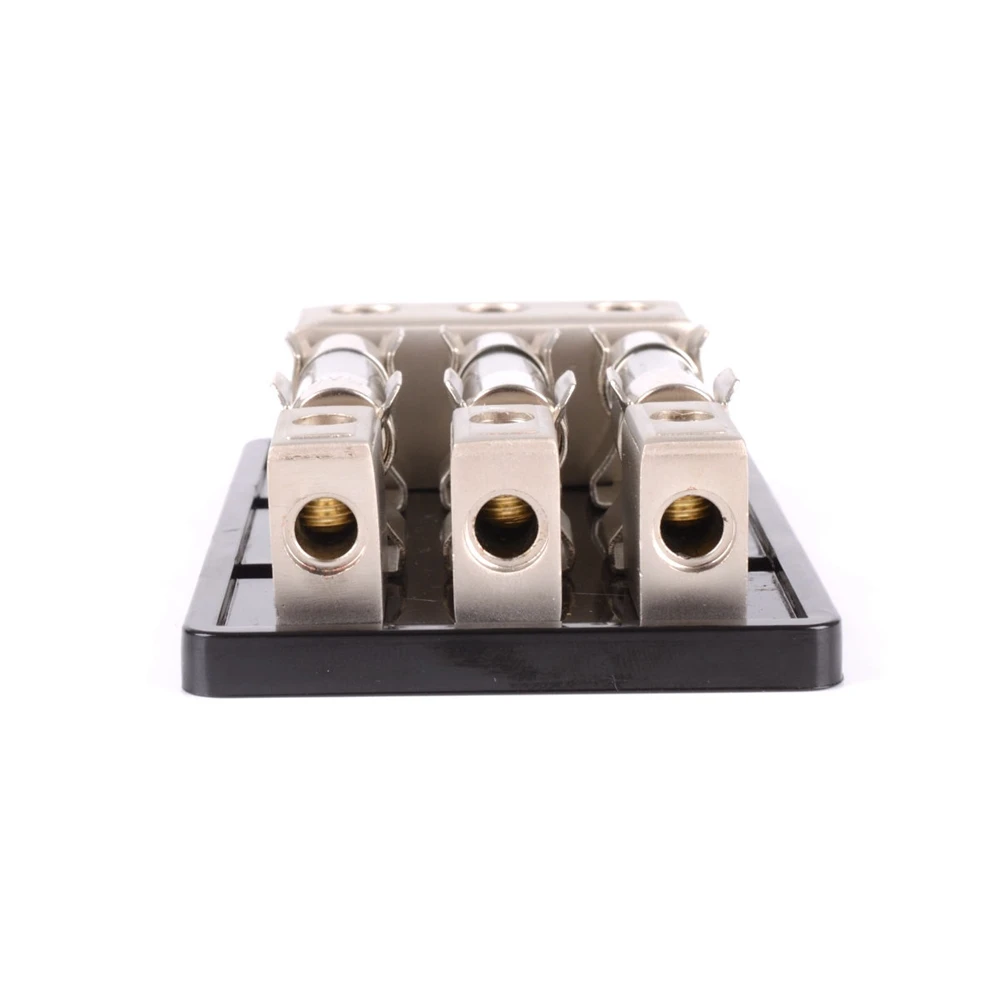 Nickel plated Contact 3 Way AGU In Line Fuse Holder Distribution Block  Stereo Audio Car RV Boat 3PCS 60A Fuse Box DC 12V 24V 32V-in Fuses from  Automobiles ...