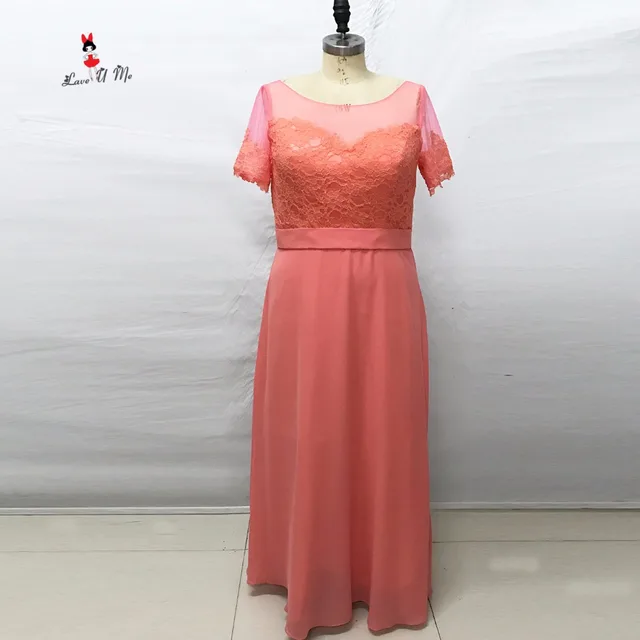 coral color dress for wedding guest