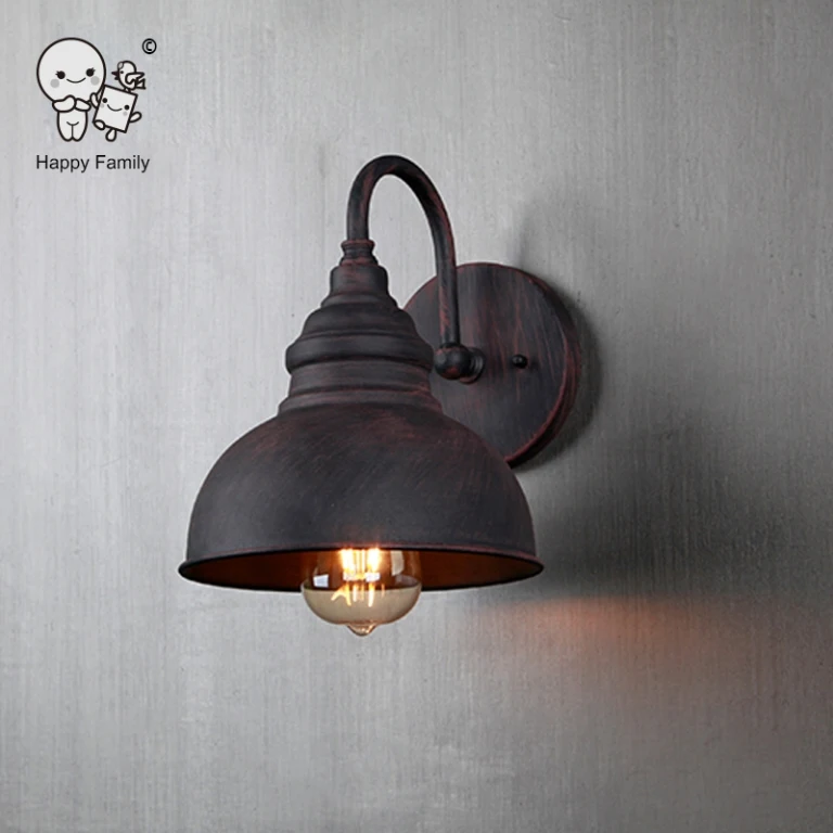 

Outdoor Waterproof Antique Aluminum Cover Wall Lamp Fixture Vintage Industrial Retro Sconce Light Luminaria Gate Yard Balcony