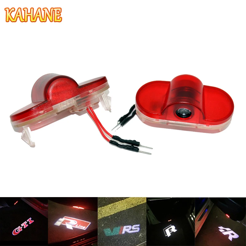 

KAHANE 2x LED Car Door Light Projector Courtesy Laser Light Ghost Shadow Welcome Light FOR VW Golf 4 Touran Caddy Beetle