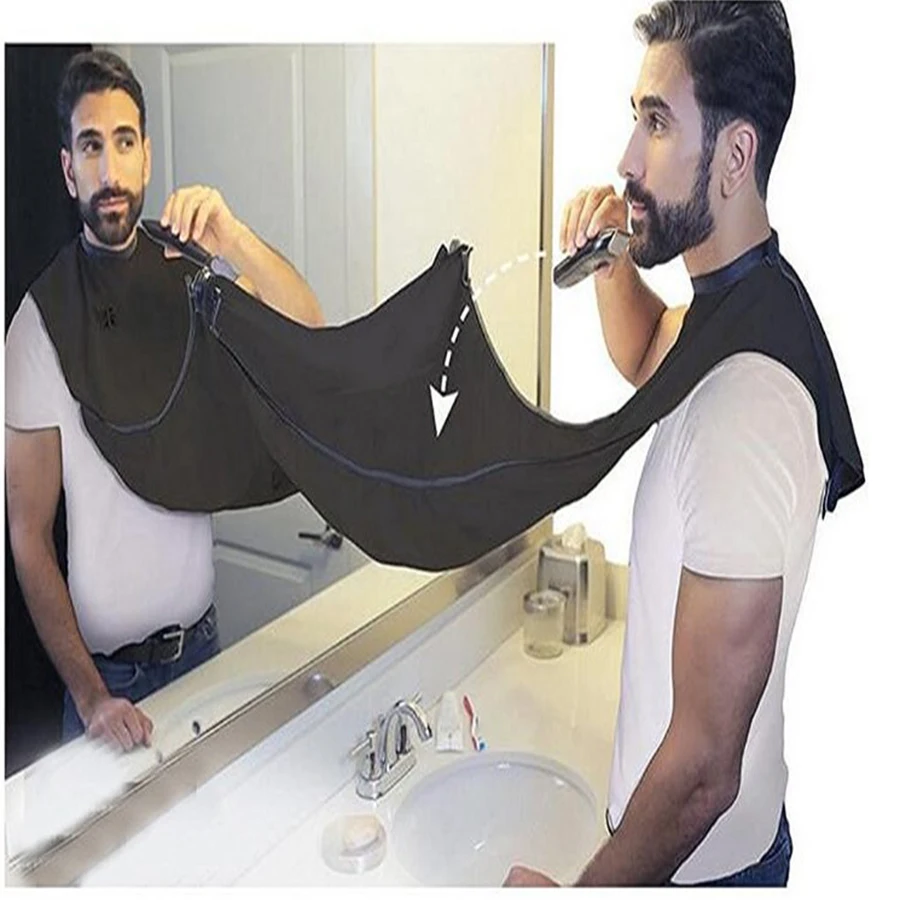 MAXSWAN Design Beard Shave Apron Bib Catcher Trimmer Facial Hair Cape