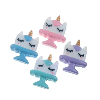 

20pcs 22x27mm Wineglass Shaped Resin Unicorn Decoration Crafts Flatback Cabochon Embellishments For Scrapbooking Accessories