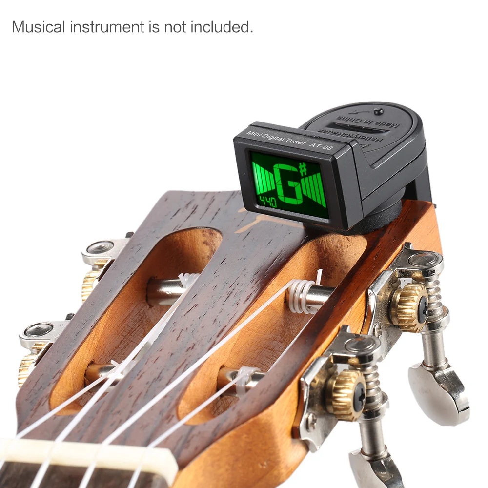 JOYO JT-306 Mini Digital Guitar Tuner LCD Clip-on Tuner for Electric Guitar Bass Violin Ukulele Chromatic Guitar Accessories