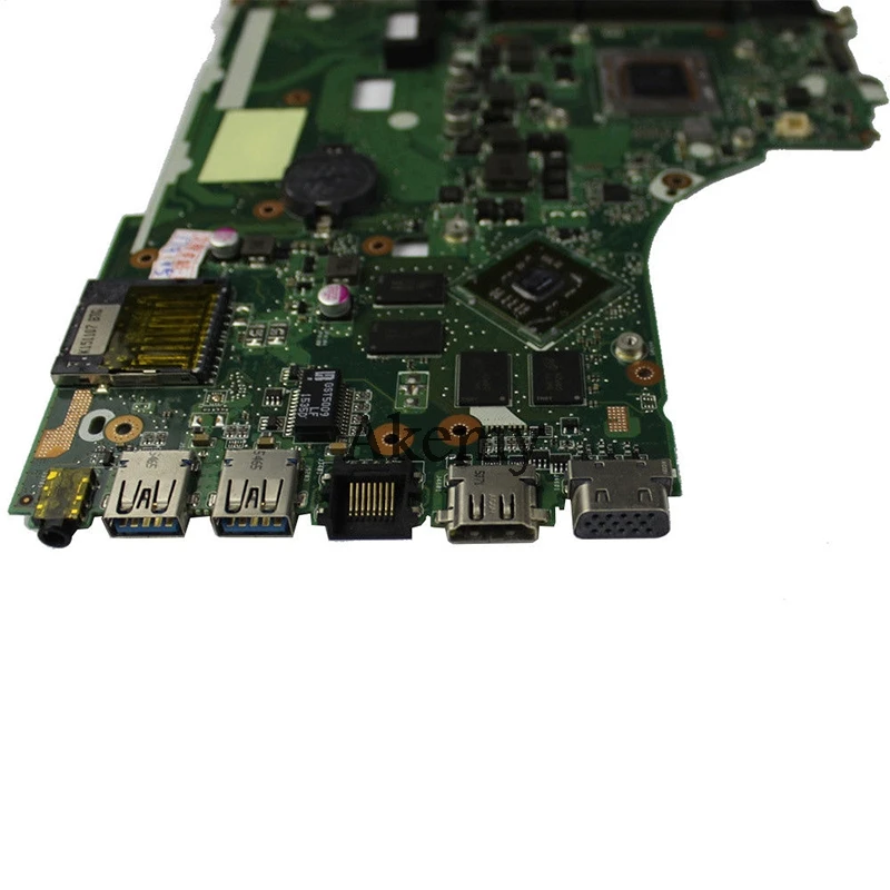 Akemy X550ZE A10-7400U Laptop motherboard For Asus X550ZE X550Z X550 K550 VM590Z A555Z K555Z X555Z Test original mainboard EDP