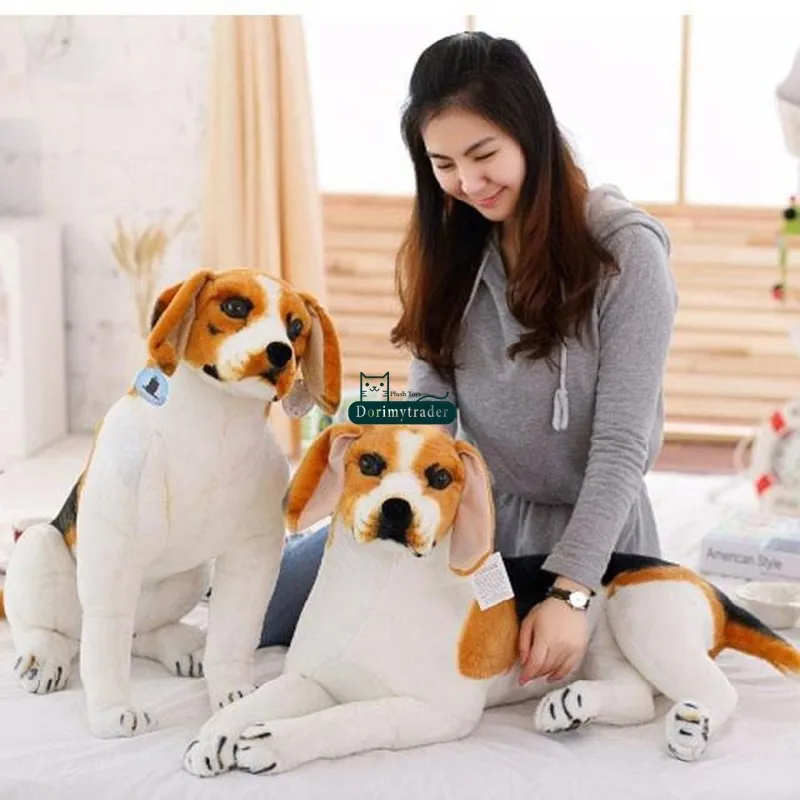 Dorimytrader  35'' 90cm Lovely  Animal Dog Stuffed Large Plush Soft Emulational Dog Toy 2 Models Free Shipping DY60969 (12)