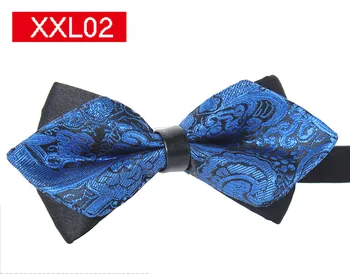 

New Sharp corner Bow ties Groom Ties Men Solid Fashion Cravat For Men Butterfly Male Marriage Wedding Party Fashion Bow Ties