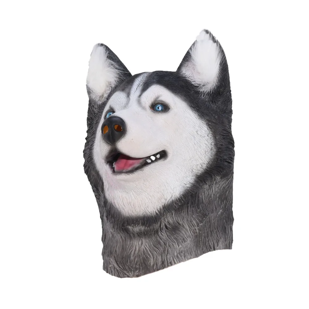 

Halloween Mask Siberian Husky Dog Masks Masquerade Party Cosplay Animal Mascara Carnaval Mascaras De Latex Realista Anime Maske