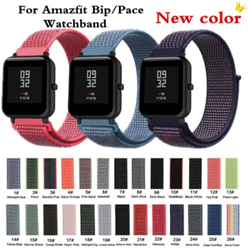 

Nylon strap bracelet for Huami Amazfit Bip Stratos pace belt for Amazfit gts gtr 47mm for Huawei Watch GT2 wrist strap band