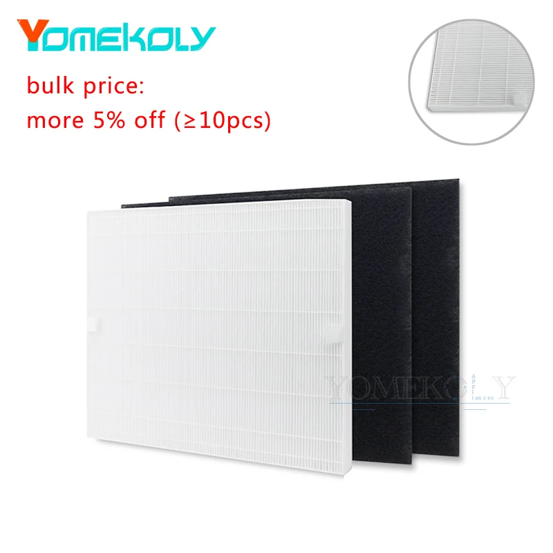 

Replacement Air Purifier HEPA Filter With 2 Pcs Carbon Pre Filter for Coway 3304899 Filter Pack for AP1512HH