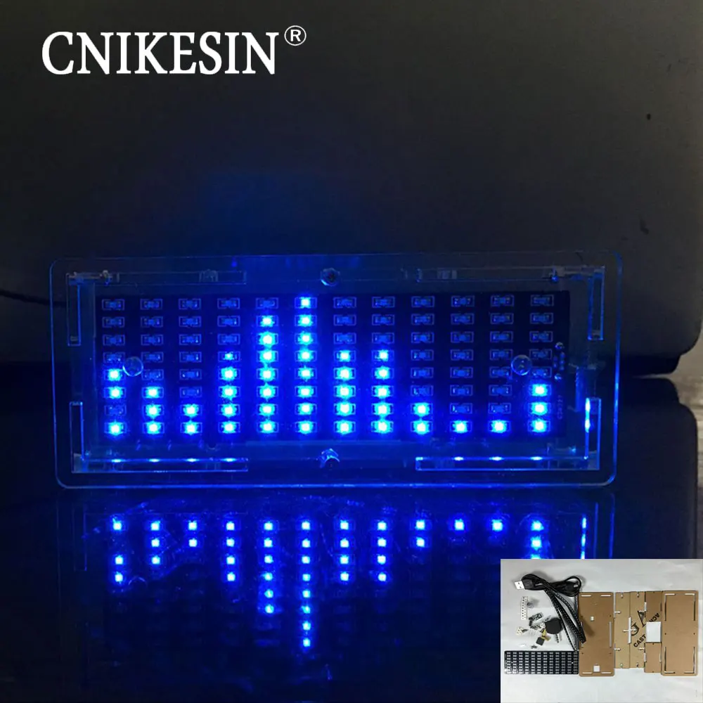 

CNIKESIN S1 SCM LED music spectrum display production kit SMD LED glitter lamp electronic training DIY parts