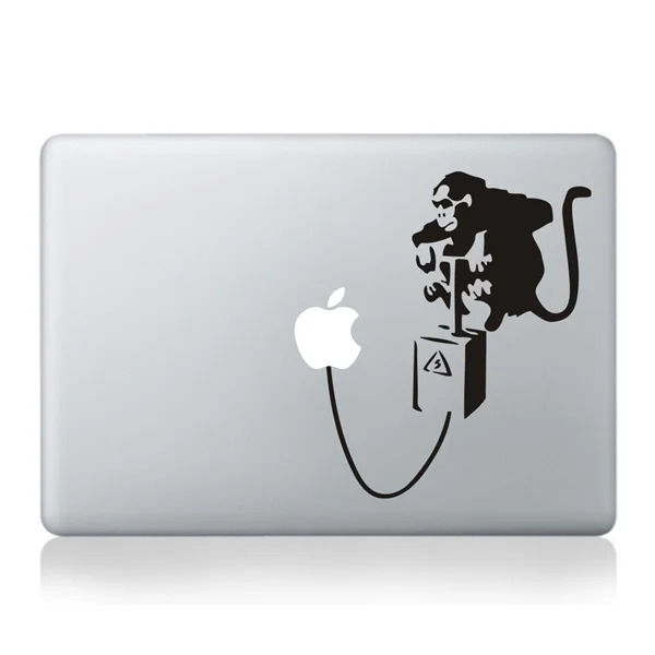 Banksy Monkey Bomb Fruit Vinyl Decal Laptop Sticker Case For Apple MacBook Pro/Air/Retina 13 Inch Skin Cover Stickers | Компьютеры и