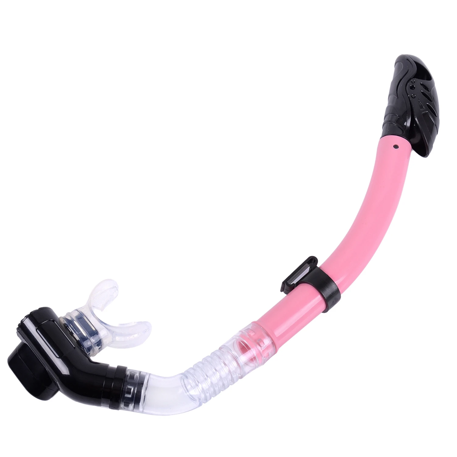 Силиконовая трубка полный сухой рот плавание трубка подводные виды спорта Дайвинг оборудование - Цвет: Pink