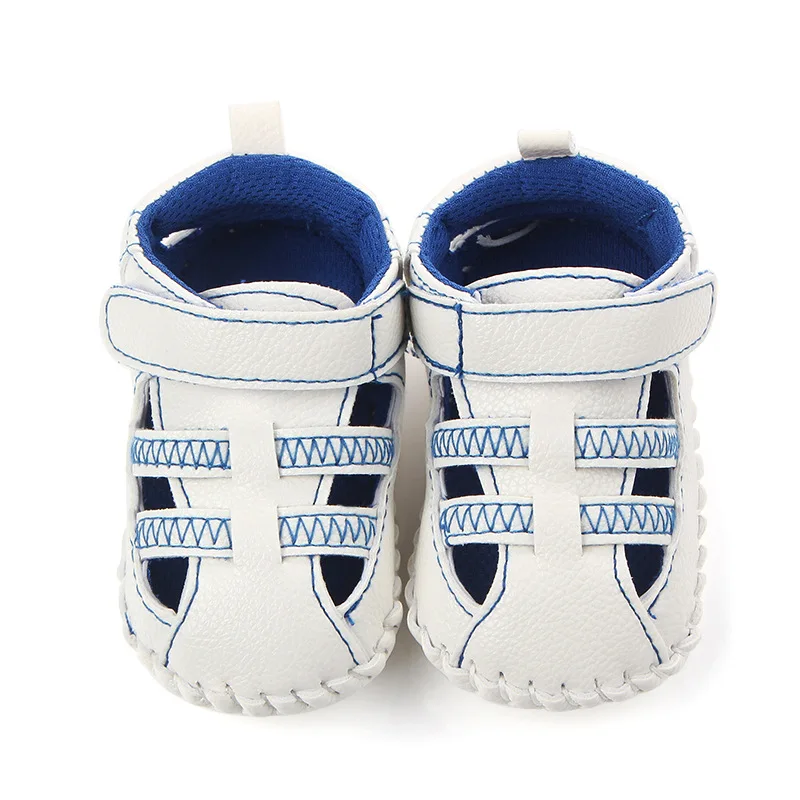 Kidadndy обувь для малышей PU Дышащие сандалии для маленьких мальчиков и девочек пляжная обувь От 0 до 1 года мягкая подошва Нескользящая