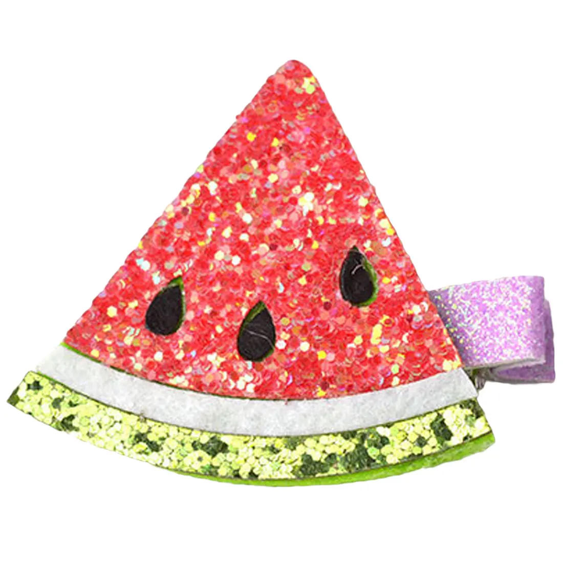 

1pcs Glitter Fruit Hair Clips Pineapple Watermelon Party Favors Felt Girls Barrettes Milkshake Dessert Hairpin