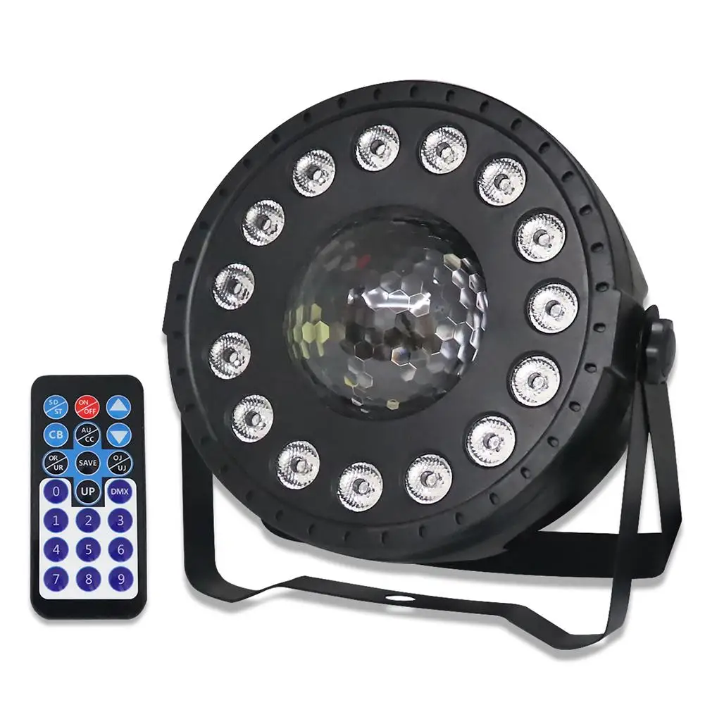 

Disco Light Plastic LED Stage Light Dyeing Lamp Voice Control Pattern Par Light For KTV Bar Disco Party