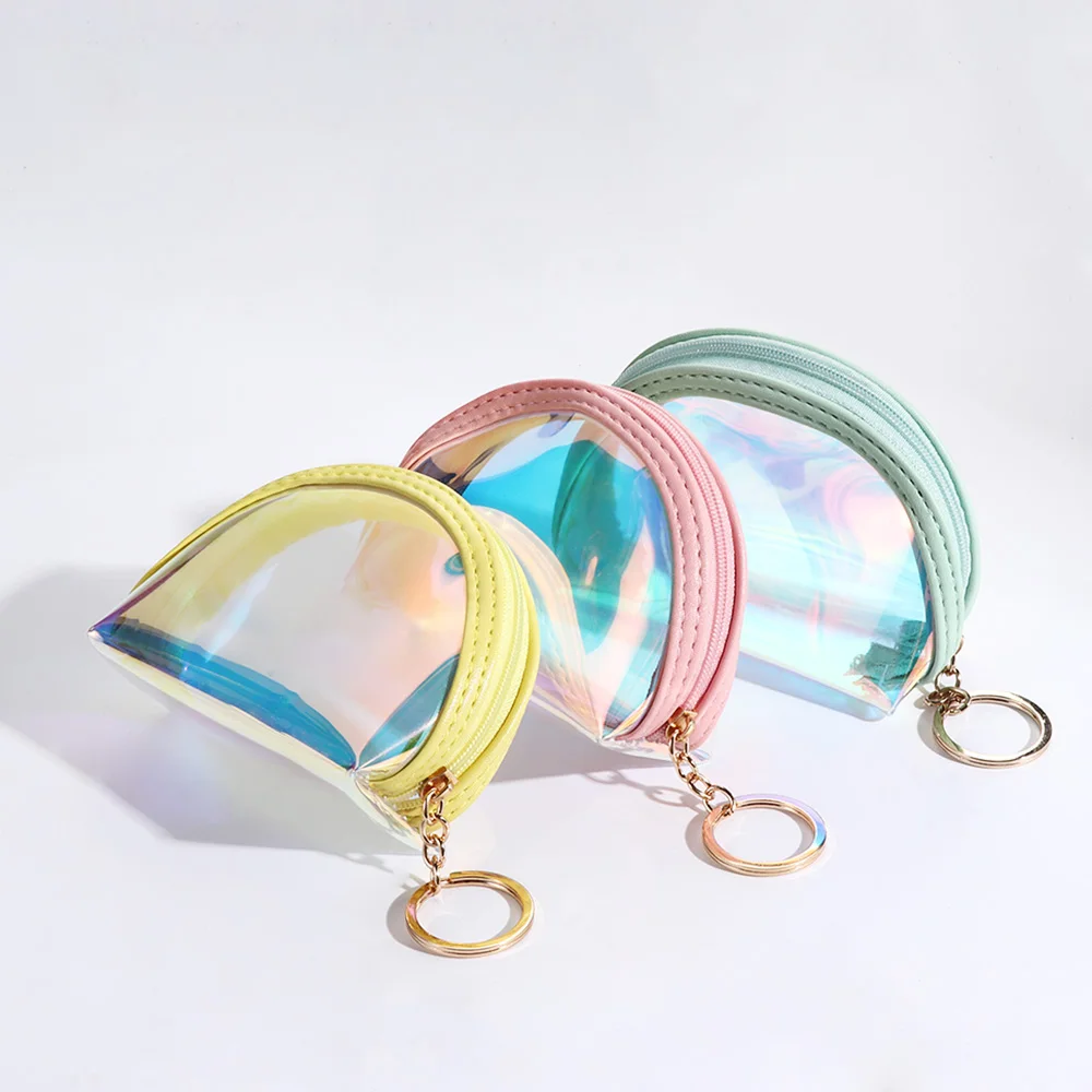 

Cute Kids Girls Zipper Coin Purse Jelly PVC Laser Mini Wallet Credit Card Holder Pocket Coin Bag Women Handbag Kids Gift New