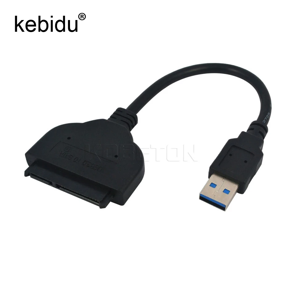

kebidu 2.5 inch USB 3.0 to Sata Cable 2.5'' Hard Drive HDD SSD DVD CD Rom Adapter Converter Serial ATA Cable For Laptop Optical
