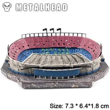 Мини-цветные футбольные поля 3D металлические Пазлы игры собранные головоломки набор для взрослых детей набор для обучения игрушки