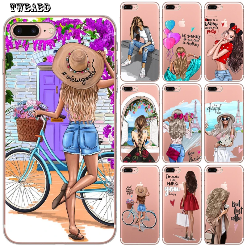 

Fashion girls 2019 new arrivals Phone Case for Cover iPhone 8 7 6 6S Plus X XS MAX XR 10 Soft Silicone Cover Etui