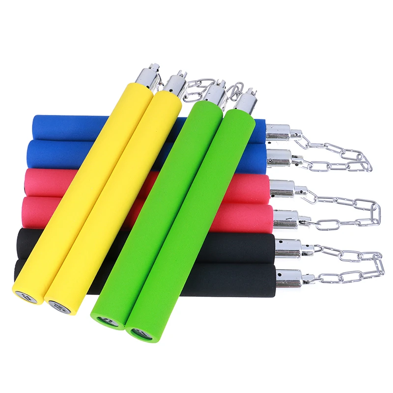 1pc Nunchakus Weapon Foam Metal Chain Safe Sponge Nunchucks For Beginners Chinese Kungfu Martial Arts Martial Arts Aliexpress