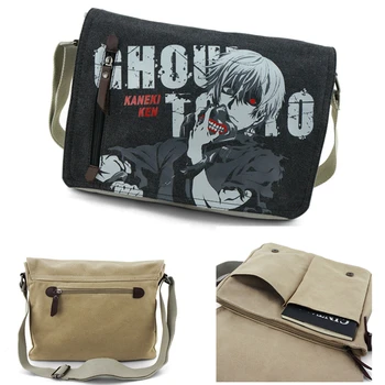 

New Women Ladies Fashion Canvas Shoulder Bags female Messenger Bag Travel Bags Anime Tokyo Ghoul Satchels School bag for teenage
