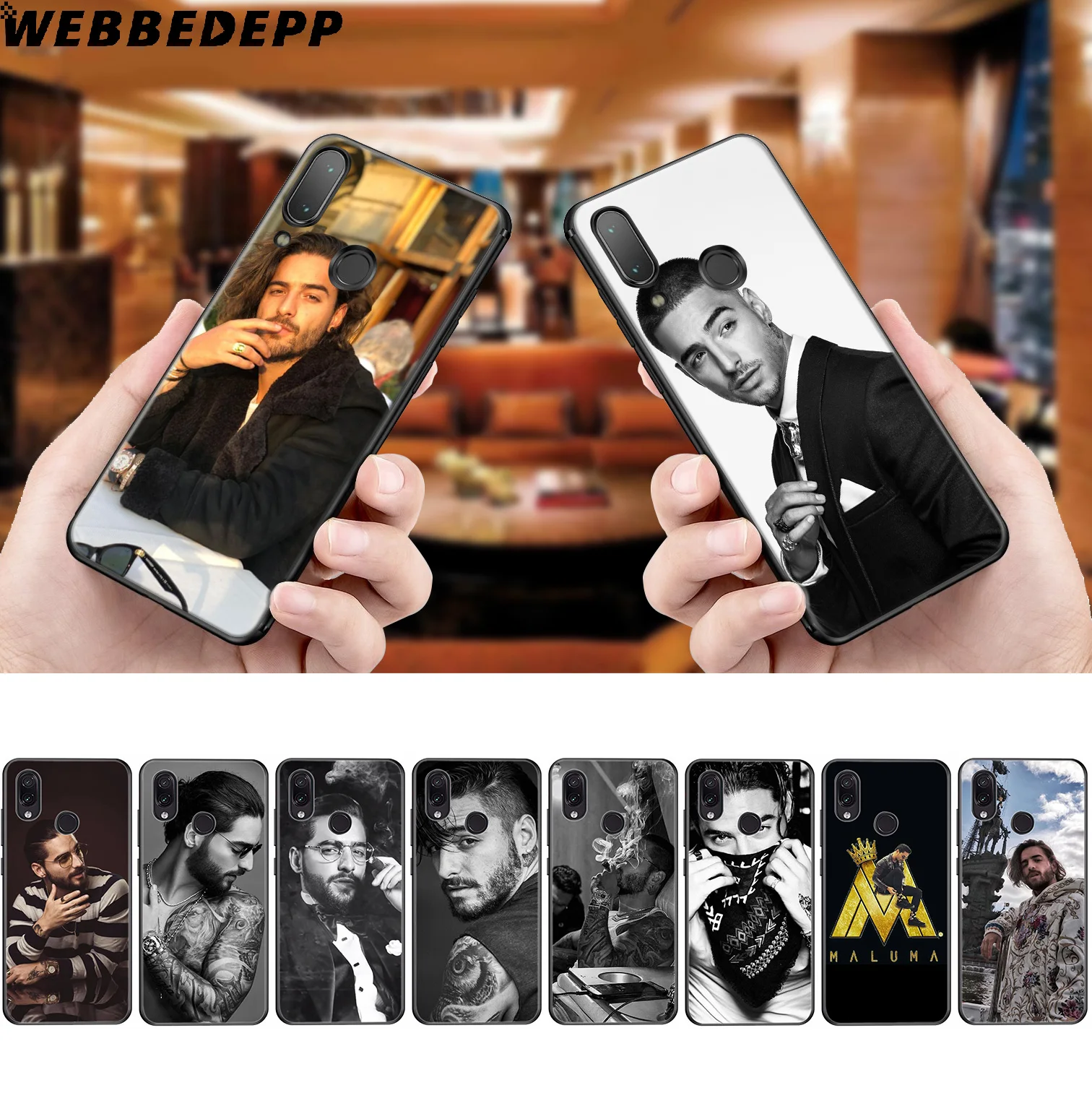 Мягкий чехол WEBBEDEPP Maluma Singer для Xiaomi Redmi K20 7A 4A 4X 5 5A 6 6A S2 Note 8 4 7 Pro Plus Prime |