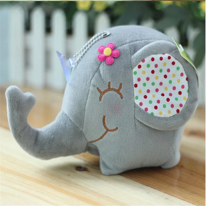 

Cute Elephant Plush Toys New Multicolor Smiling Soft Toy For Kids Plush Stuffed Animals Dolls Christmas Gift 12cm