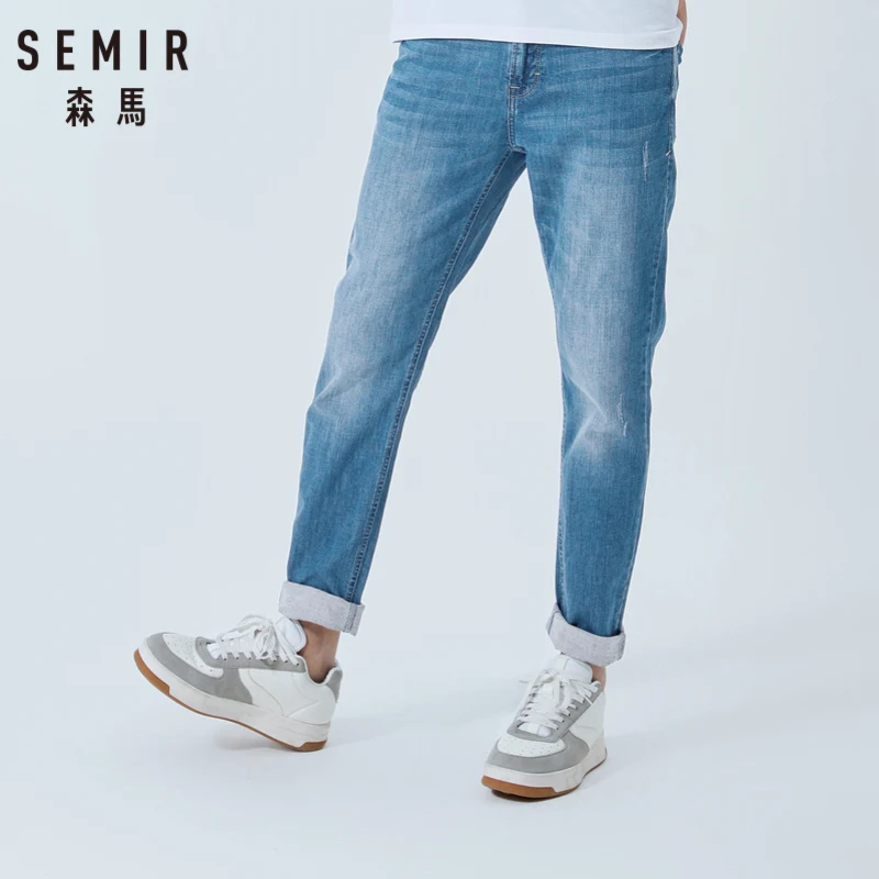 Мужские облегающие джинсы SEMIR велосипедист гонщик в стиле хип хоп лето 2019|Джинсы|