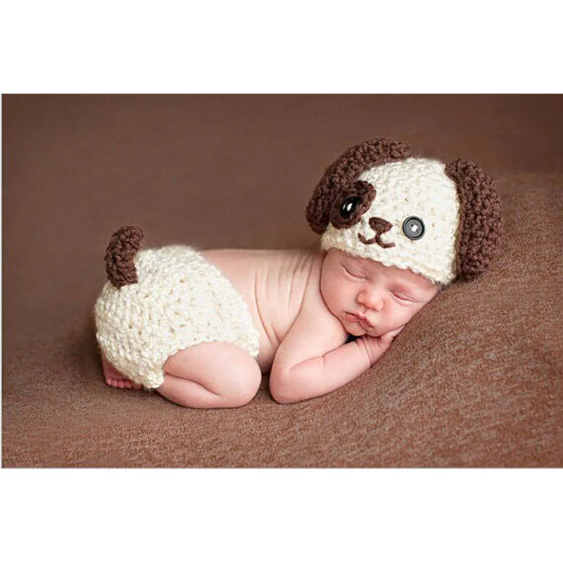 

Retail Cute Baby Bunny cap and Shorts Handmade Crochet Newborn Photography Props Baby Animal Costume Set 0-12 month 5sets/lot