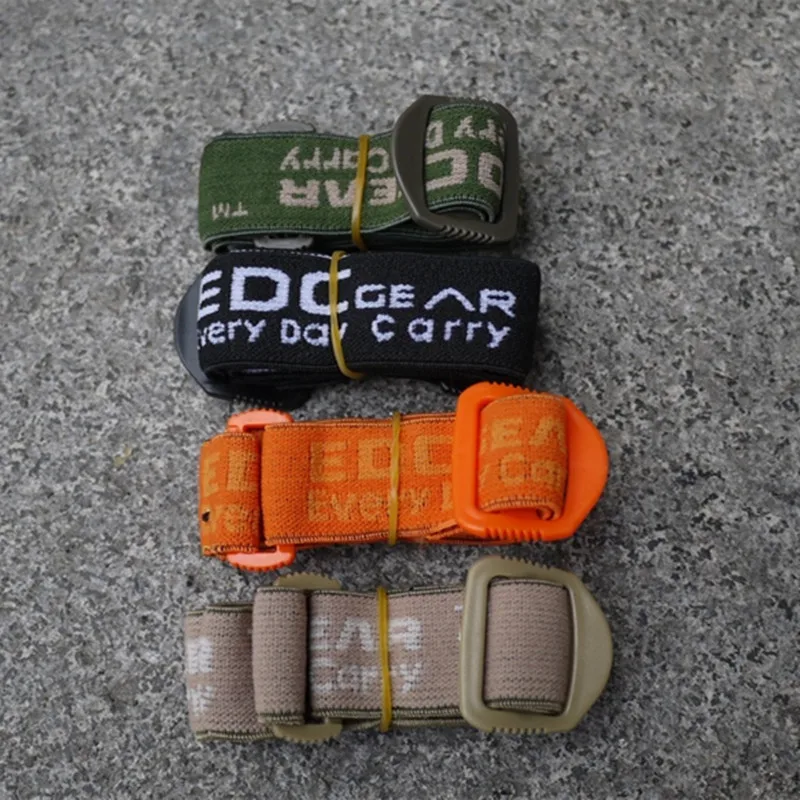 

EDC Gear 2PCS/LOT Mix Color EDC Adjustable Elastic Head Straps Head Band For headlamp Outdoor Camping Explore Tool