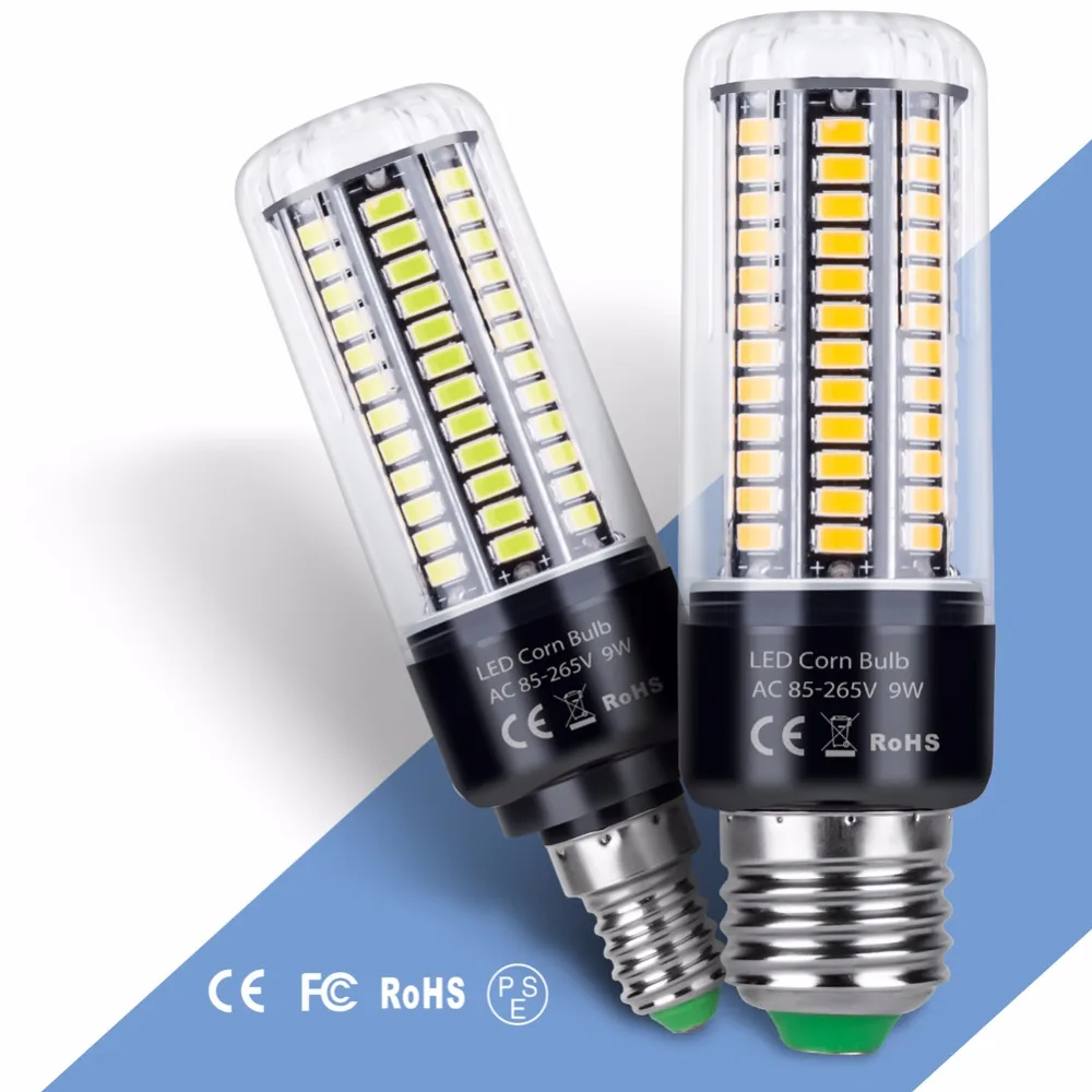 Bombillas Led E14 bombilla 220 V Led Bombilla E27 110 V lámpara Led 3,5 W 5 W 7 W 9 W 12 W 15 W 20 W lámpara SMD 5736 ampolla Led AC 85-265 V