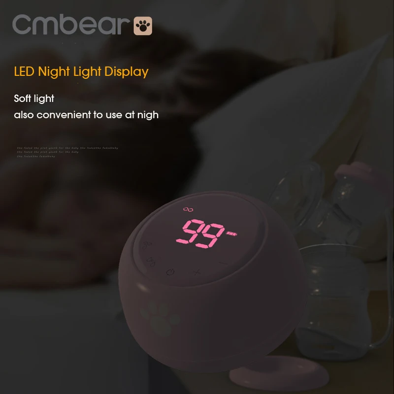 Electric Breast Pump Cmbear Double Electric Breast Pump Powerful Suction Newborn Baby Breast Feeding infantil USB breast pumps with two bottles