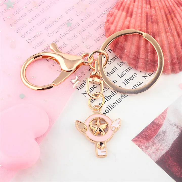 10  Creative Cartoon Keychains Heart Flamingo Unicorn Keychain Keyholder Animal Pendant Kaychain For Women Fashion Jewelry Keyring