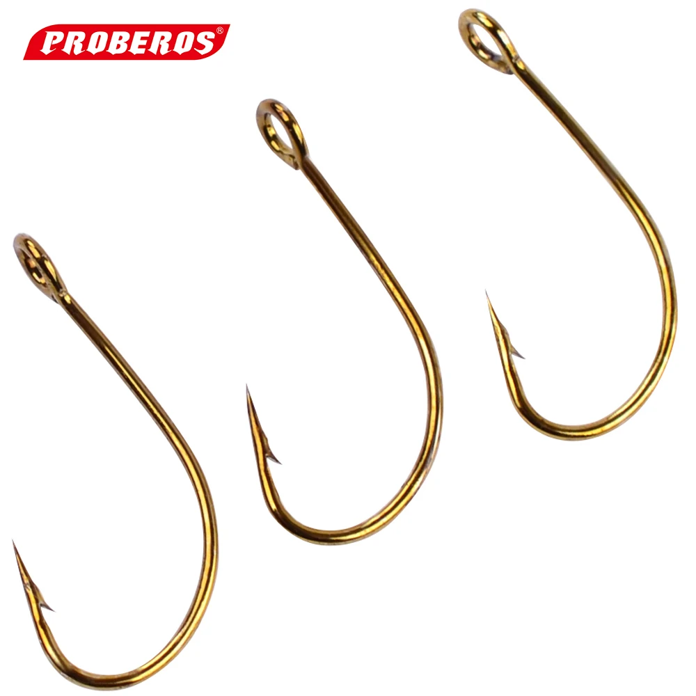 1000pc Barbed Hook 72A Material fishhook Fly Hooks Fishing Trout Salmon