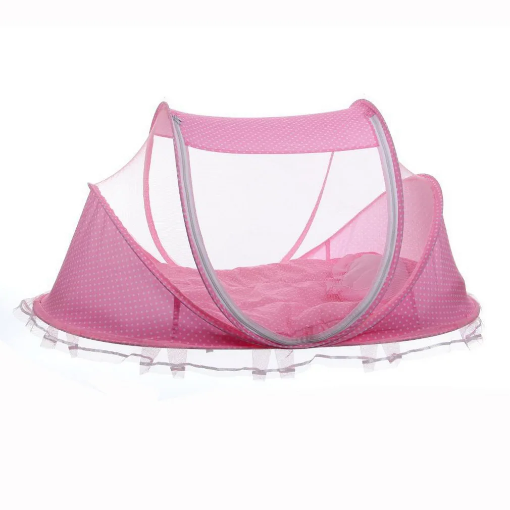 Summer Baby Infants Insect Netting Portable Baby Bed Crib Folding