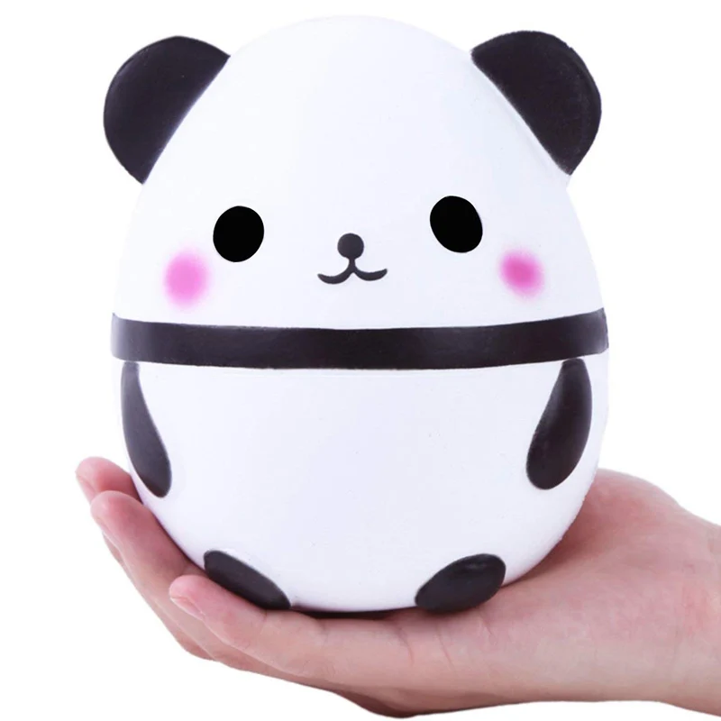 Jumbo Kawaii Panda мягкий медленно поднимающийся креативный животный кукла мягкая сжимающая Игрушка хлеб аромат снятие стресса развлечение для детей Рождественский подарок - Цвет: Panda White