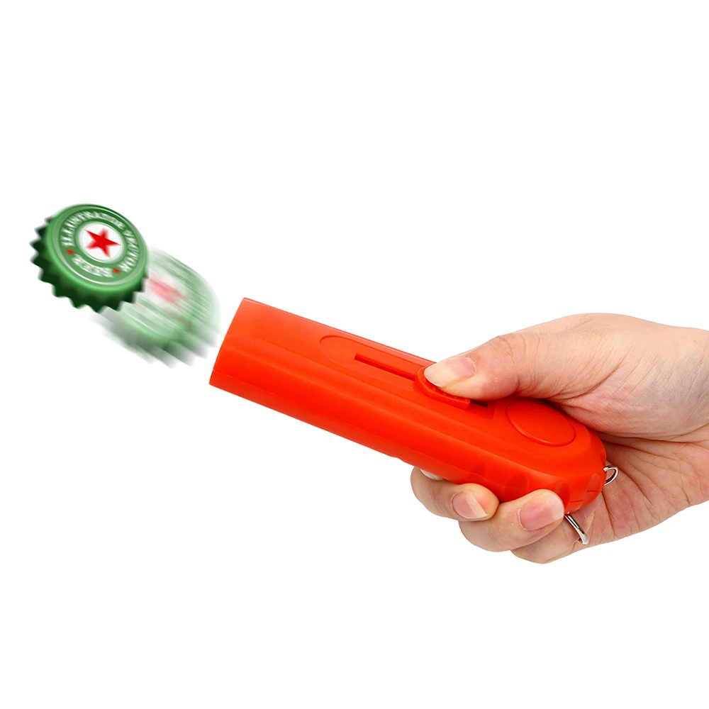 

1Pc Spring Cap Catapult Launcher Home Garden Party Creative Tool Bar Wine Beer Bottle Opener Portable