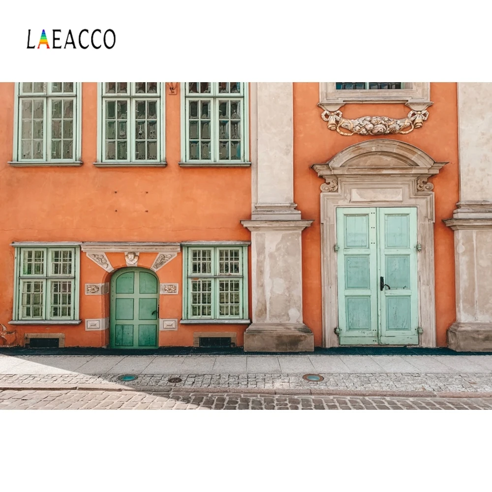 Laeacco Лондон улица здание фотография Фон Персонализированные портрет семья фон