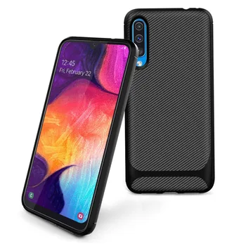 

Silicone Soft Carbon Fiber Protective Case For Samsung Galaxy A70 A50 A40 A30 A20 A50s A30s Slim Tpu Phone Cover Shockproof Case