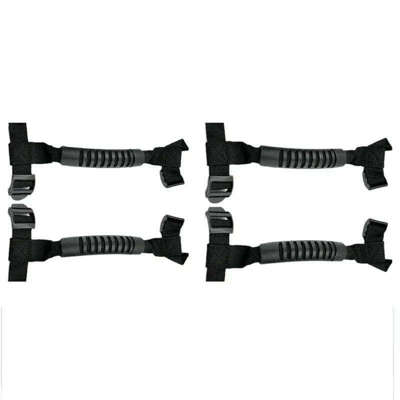 4 x ручки для захвата Jeep Wrangler YJ TJ JK JKU рулон двери бар 1995-2016 (черный) | Автомобили и