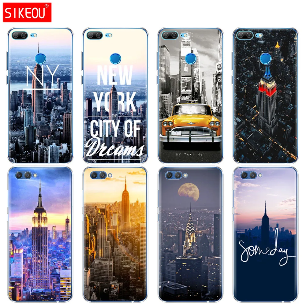 

Silicone Cover phone Case for Huawei Honor 10 V10 3c 4C 5c 5x 4A 6A 6C pro 6X 7X 6 7 8 9 LITE New York City