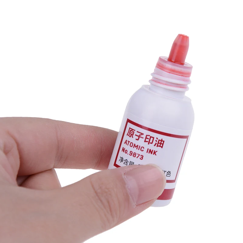 

1Pc red 10ml useful tool refilling ink stamp pad waterproof permanent