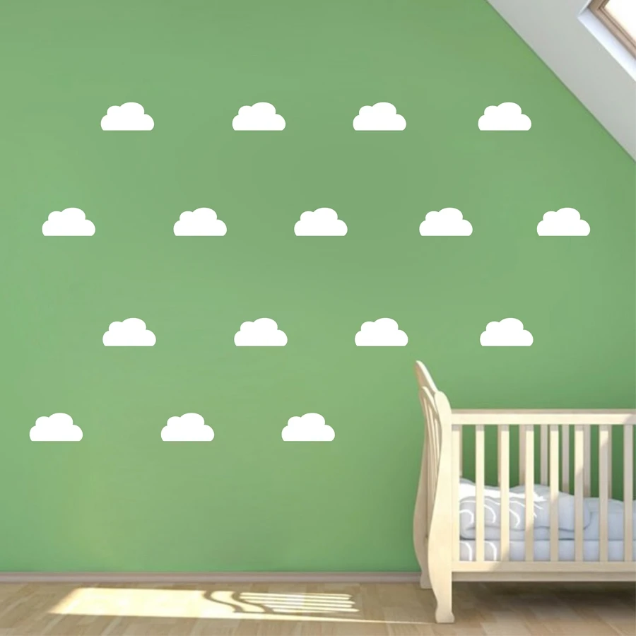 

Free shipping cloud wall stickers Nursery decal , Vinyl clouds decal for kids room wall decor ,k3300