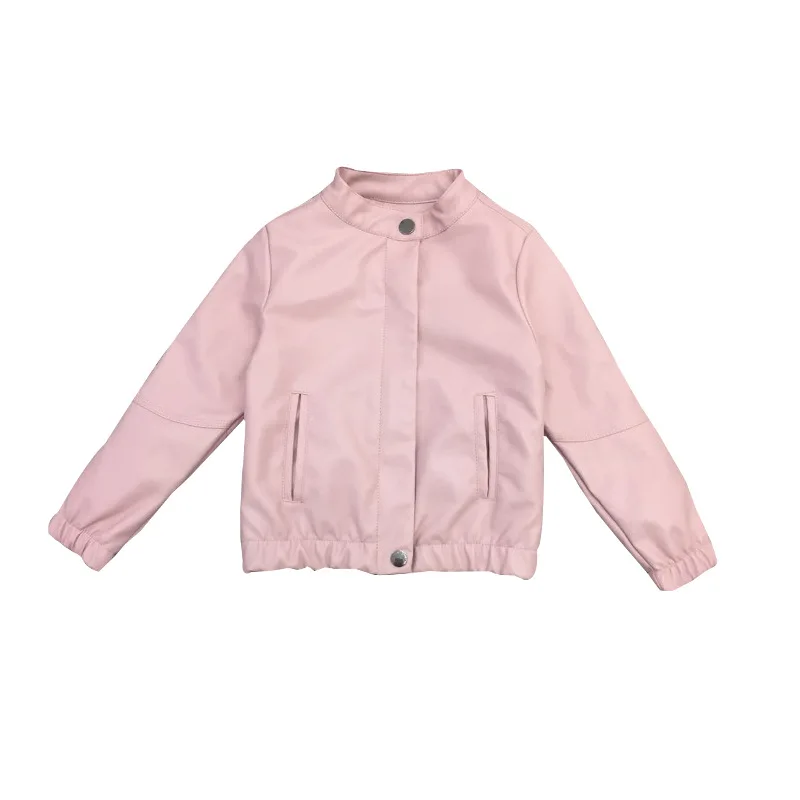 

Children Leather Coat 2019 Spring Boys Girls Children Thickening Warm Coat Winter Jacket Button Windbreaker Leather Jacket 3-10T
